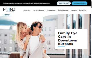 Monji Optometry website