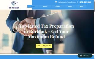 Vip Tax Coach - Tax Preparation Service website