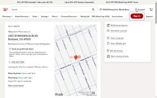 Walgreens Pharmacy website