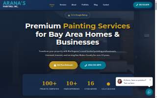 Arana Painting Burlingame and Hillsborough website