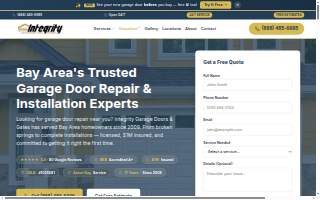 Bay Area Garage Door Repair Millbrae website