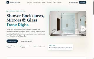 Burlingame Glass Inc website