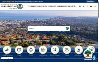 Burlingame Parks & Recreation Department website