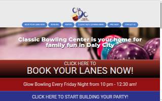 Classic Bowling Center website