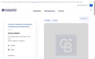 Coldwell Banker Commercial- Westbay Real Estate Group website