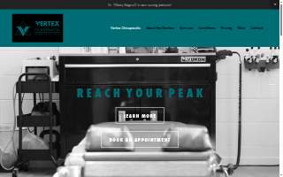Vertex Chiropractic and Sports Clinic of Burlingame website