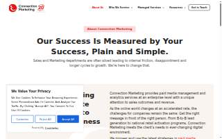Connection Marketing website