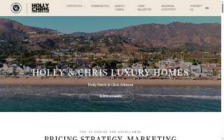 Holly & Chris Luxury Homes Group – Calabasas & Malibu Real Estate website