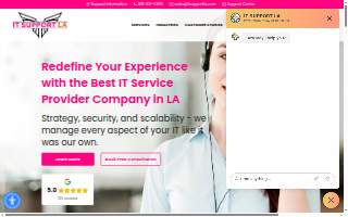 IT Support LA of Calabasas website