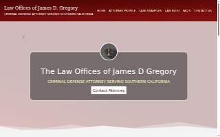 Law Offices of James D. Gregory website