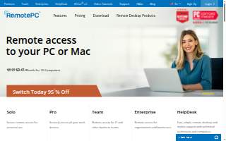 RemotePC website