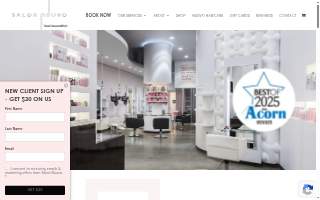 Salon Nuuvo - award winning hair salon website