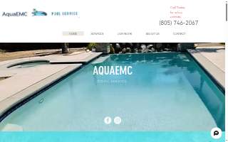 Aqua EMC Pool Service of Camarillo website