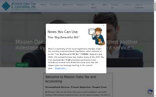Mission Oaks Tax & Accounting website