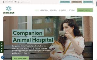 Companion Animal Hospital website