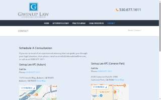 Gwinup Law, APC website