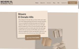 Movers El Dorado Hills of Cameron Park website