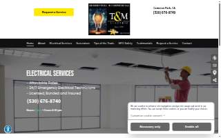 T&M Electric website