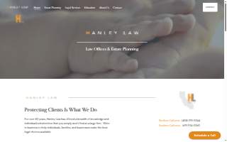Hanley Law website