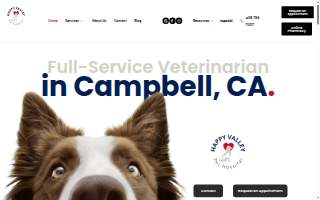 Happy Valley Pet Hospital of Campbell website