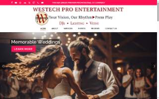 Westech Pro Entertainment website