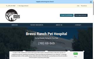 Bressi Ranch Pet Hospital website