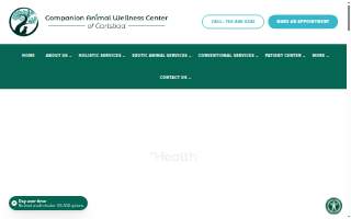 Companion Animal Wellness Center website