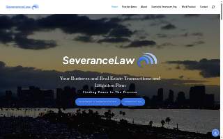 Severance Law, PC website