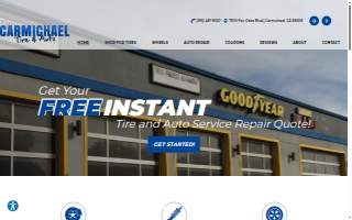 Carmichael Tire & Auto website