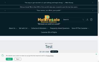 Help Resale website