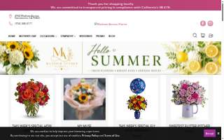 Madison Avenue Florist of Carmichael website