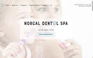 NorCal Dental Spa website