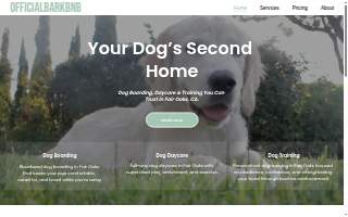 officialbarkbnb of Carmichael website