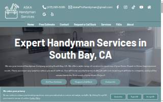 Aska Handyman and Remodeling Services of Carson website