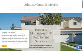 Adams Adams & Morris, Inc website
