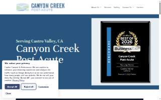 Canyon Creek Post-Acute website