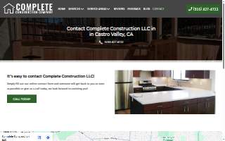 Complete Construction LLC website