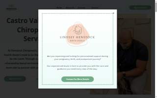Henstock Chiropractic website