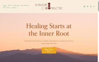 Kaname Chiropractic website