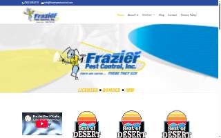 Frazier Pest Control, Inc website