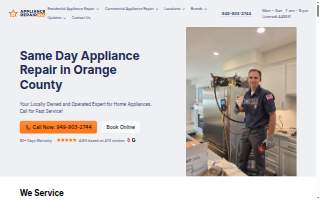 Appliance Repair USA of Cerritos website