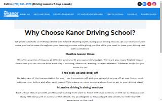 Kanor Driving School of Cerritos website