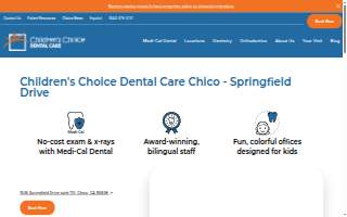 Children's Choice Dental Care Chico - Springfield Drive website