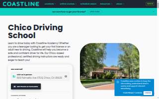 Coastline Academy Driving School - Chico website