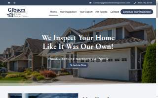 Gibson Home Inspection of Chico website