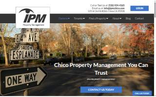 IPM Chico Property Management website