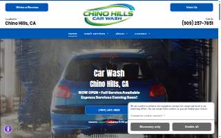 Chino Hills Car Wash website