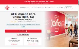 Chino Hills Urgent Care Center website