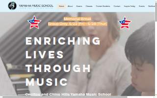 Chino Hills Yamaha Music School website
