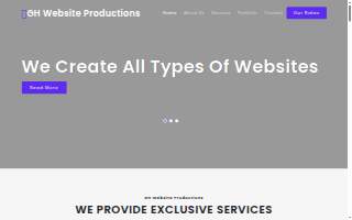 GH Website Productions website